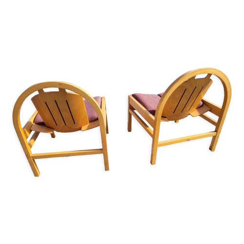 Paire de fauteuils Baumann des années 70