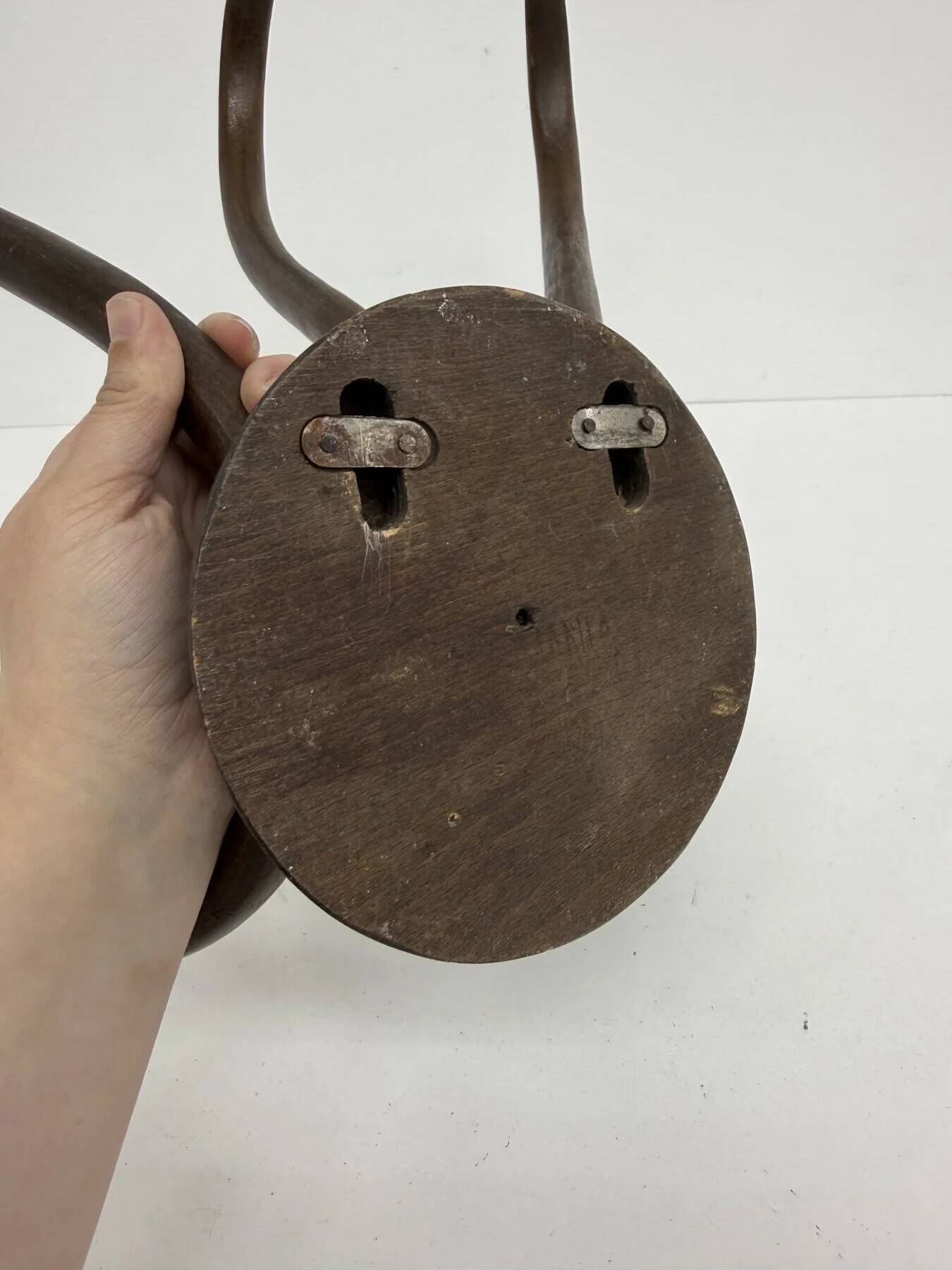 Antique Thonet bentwood wall mounted coat rack, 1930s