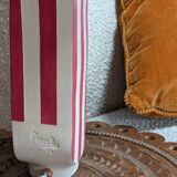 Hepburn ecru and red stoneware lamp