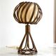 Louis Sognot bedside lamp in vintage rattan 1950