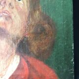"portrait of man" oil on canvas signed mantovani 1918