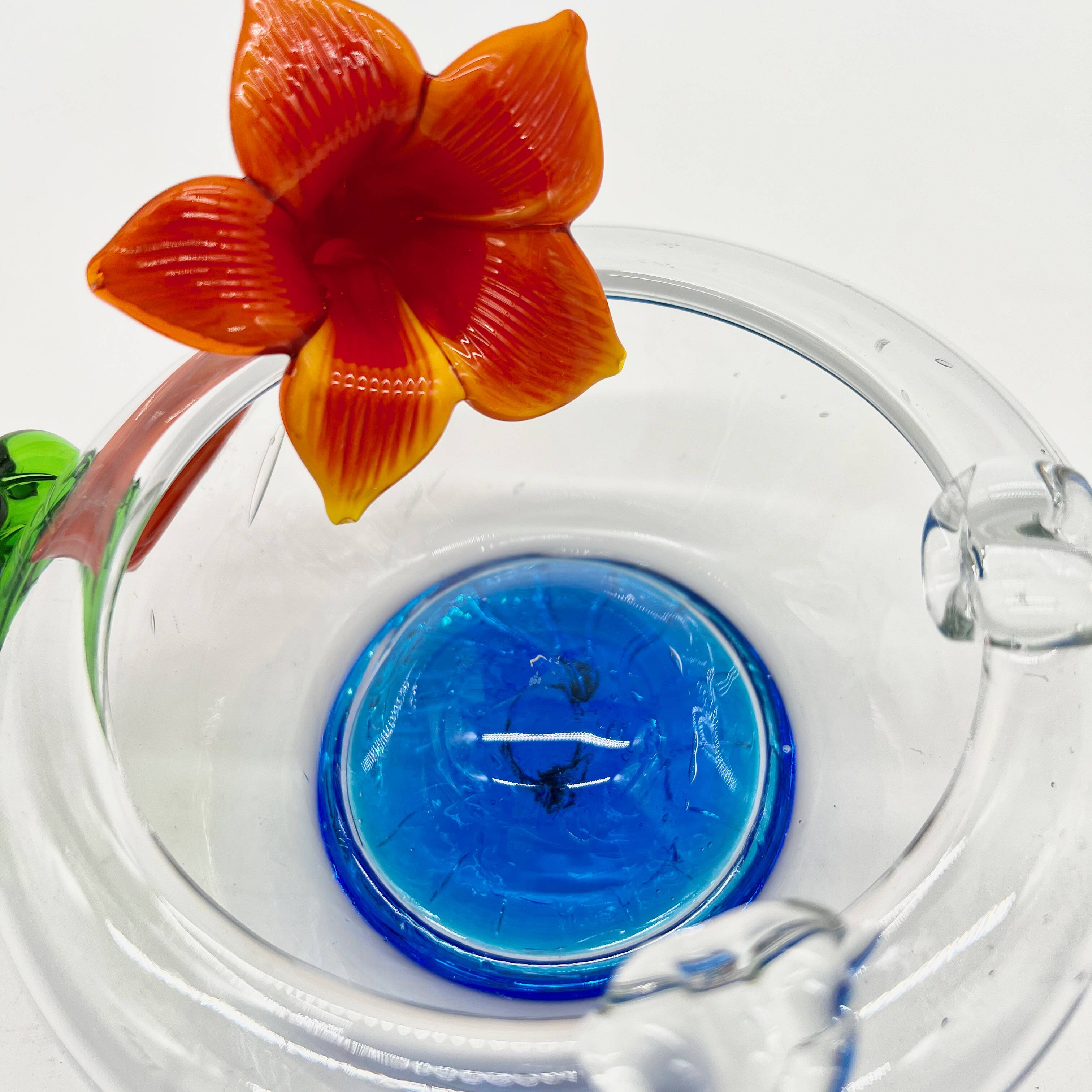 Cendrier fleur, murano, 1970