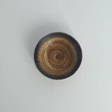 2 bols de collection scandinaves en grès émaillé marron par G. Borg