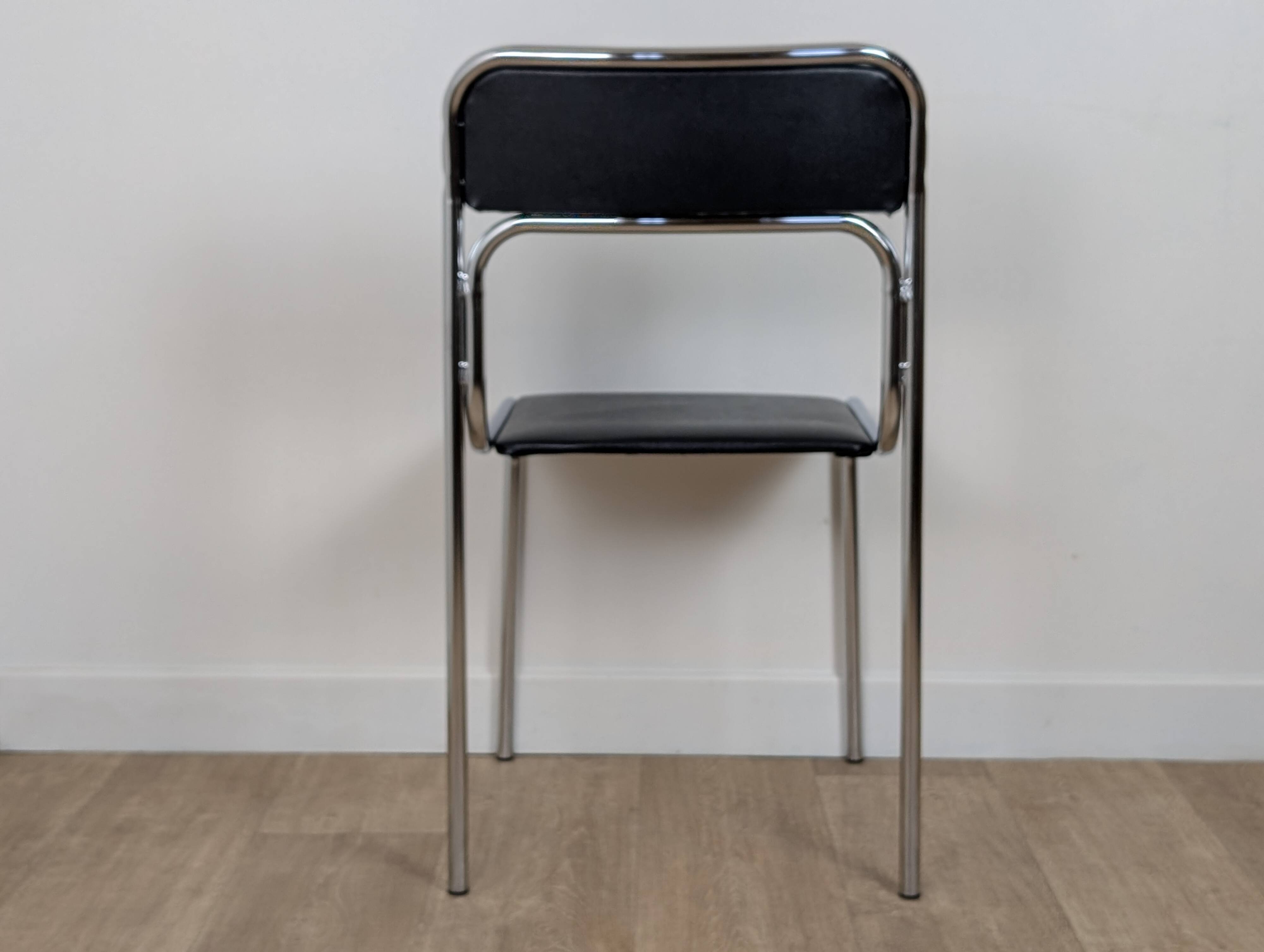 Pair of chrome chairs