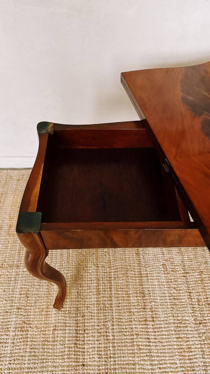 Table de jeu en acajou Louis Philippe
