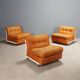 Amanta armchairs B&B vintage design Mario Bellini Italy 1970s