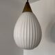 Opaline pendant light, Scandinavian style, 1960s