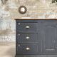 Craft furniture in patinated fir, circa 1950.