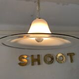 Cinea pendant lamp, Leucos workshop, Murano glass, Giusto Toso design, Italy, circa 1970.