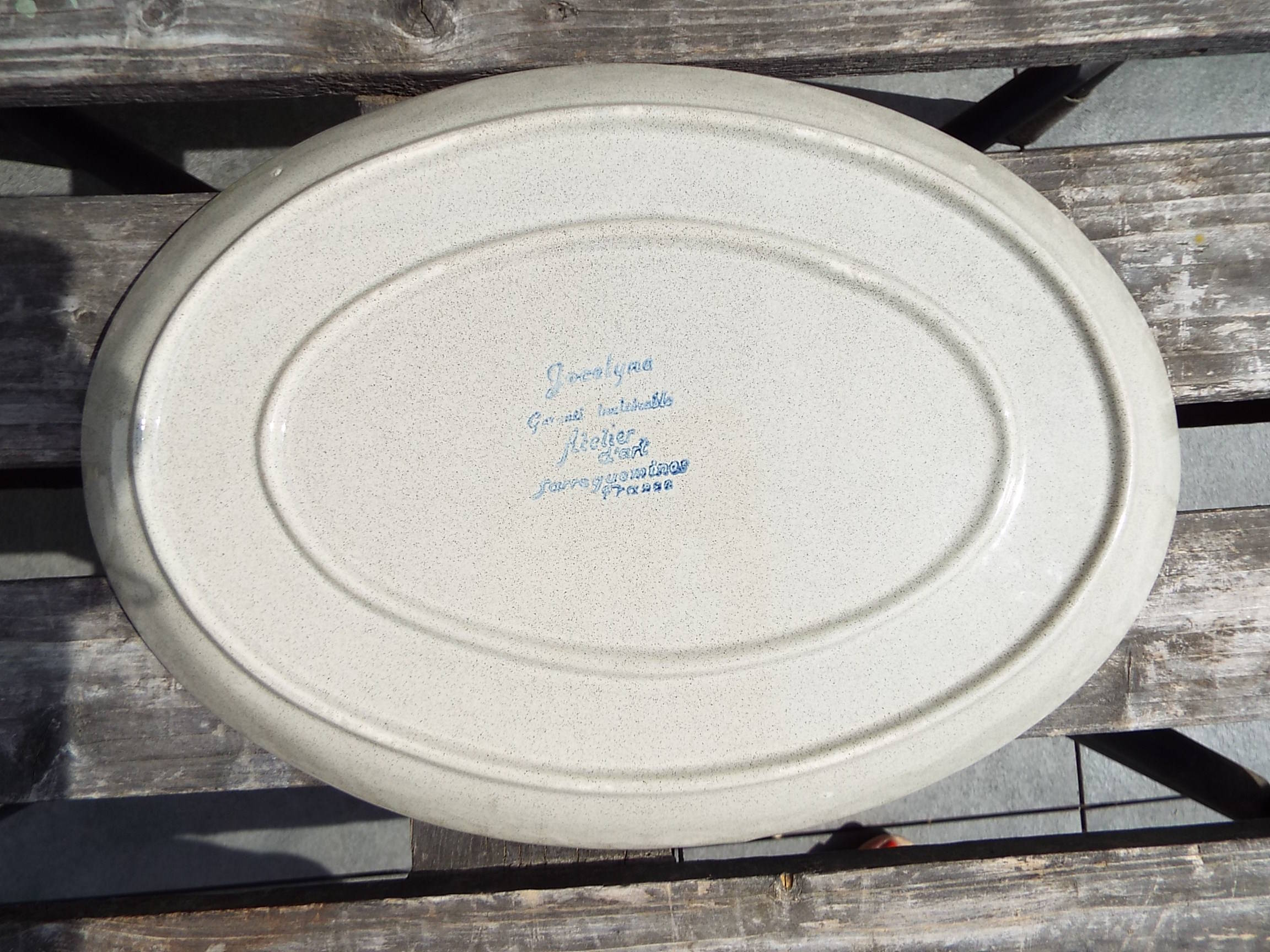 Oval dish Sarreguemines model Jocelyne