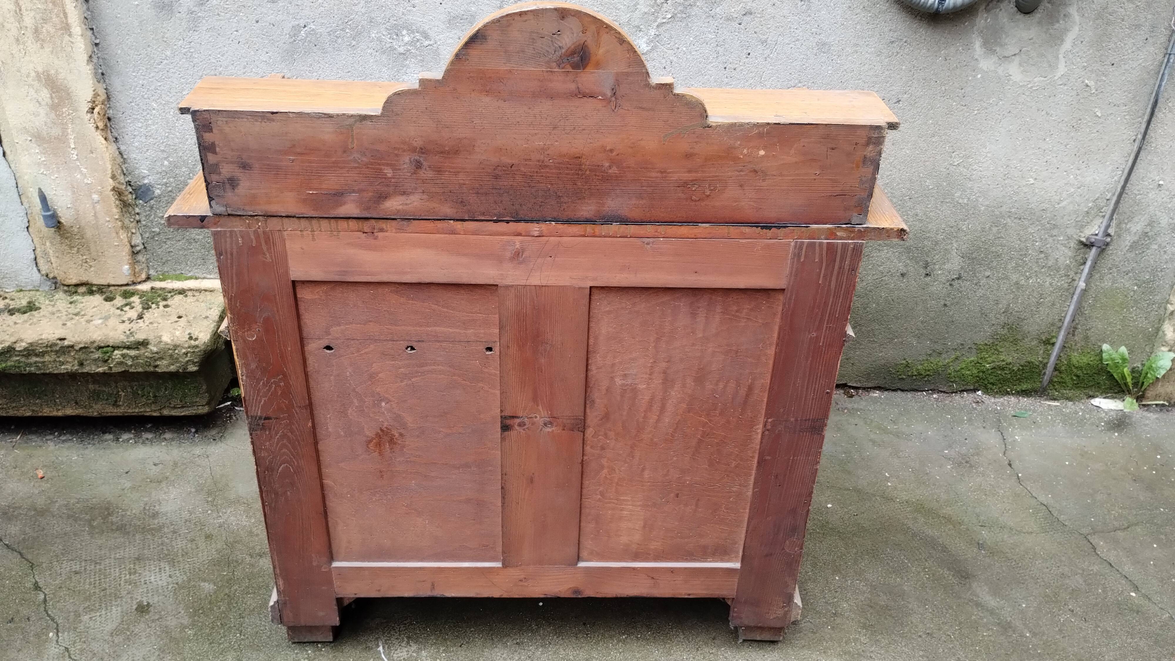 Commode 2 portes 2 tiroirs en bois massif