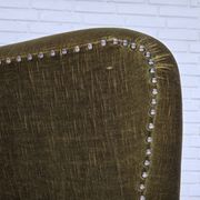 1970s, Danish lounge chair, high, furniture velour, ash wood legs.
