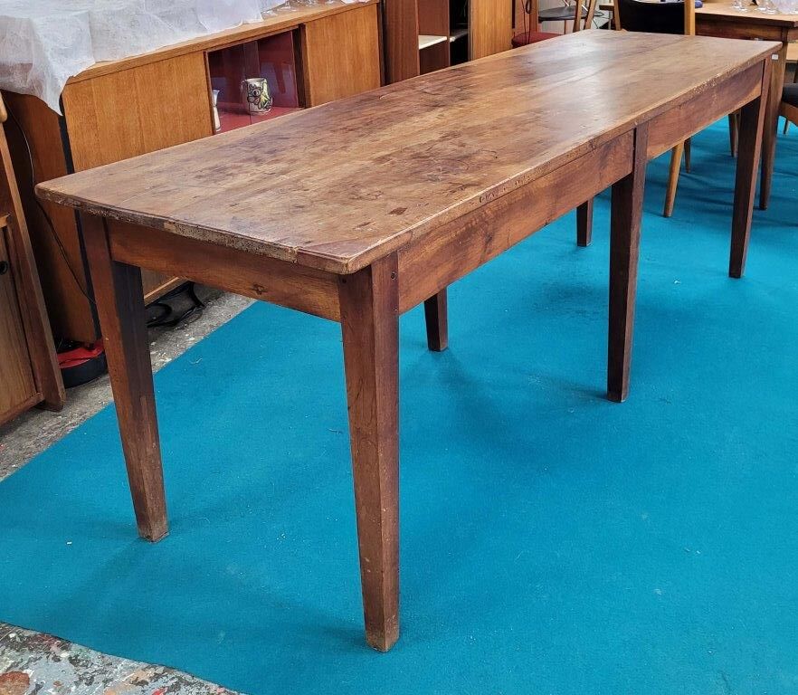 Walnut farm table - 6 feet - 10 places
