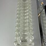 60s 70s wall lamp Limburg Germany Wall Sconce Ice Glass Chrome Space Age