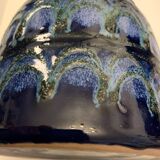 Strehla 1970 blue ceramic vase