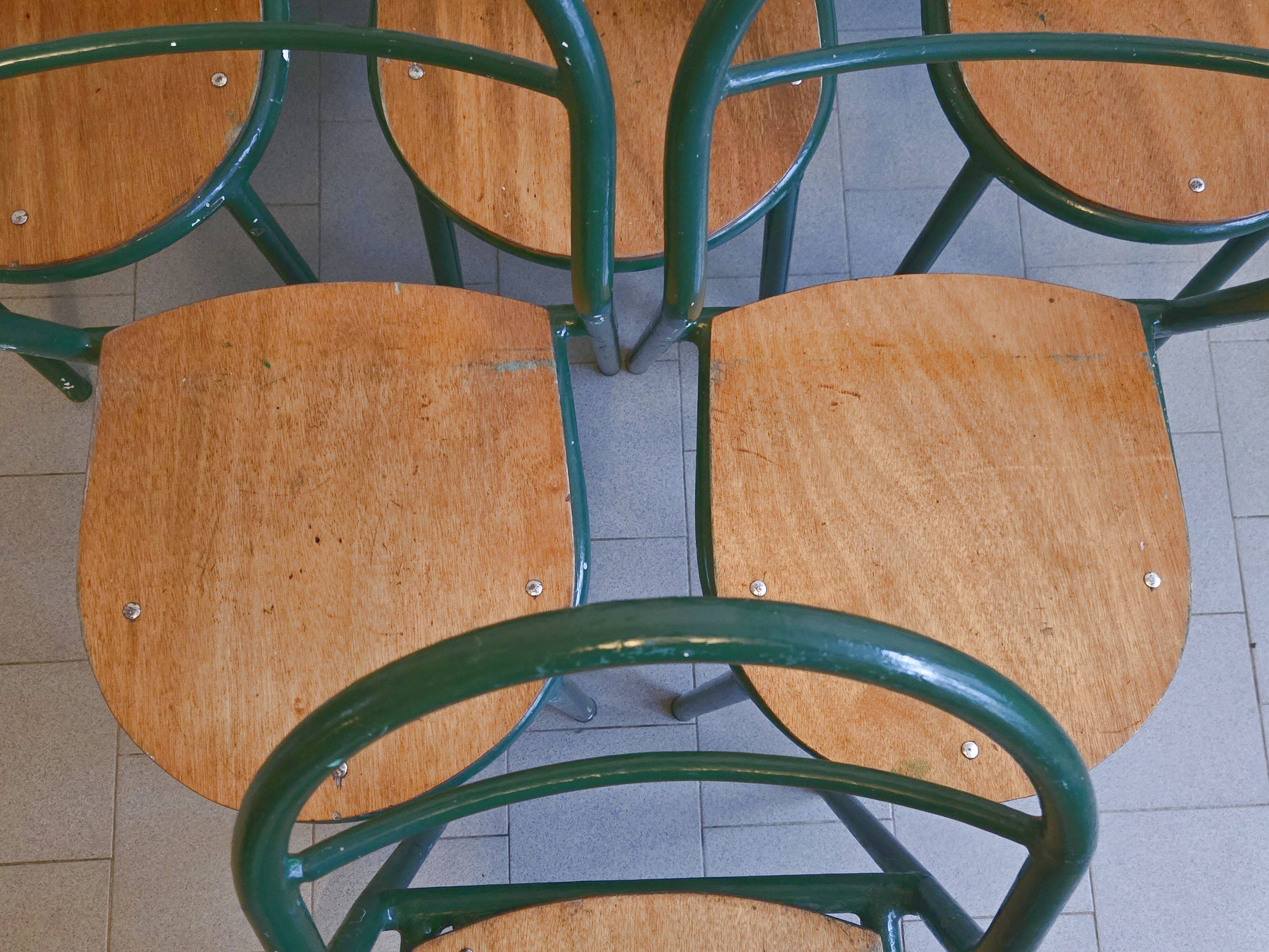Set of 6 vintage Mobilor 1950 chairs