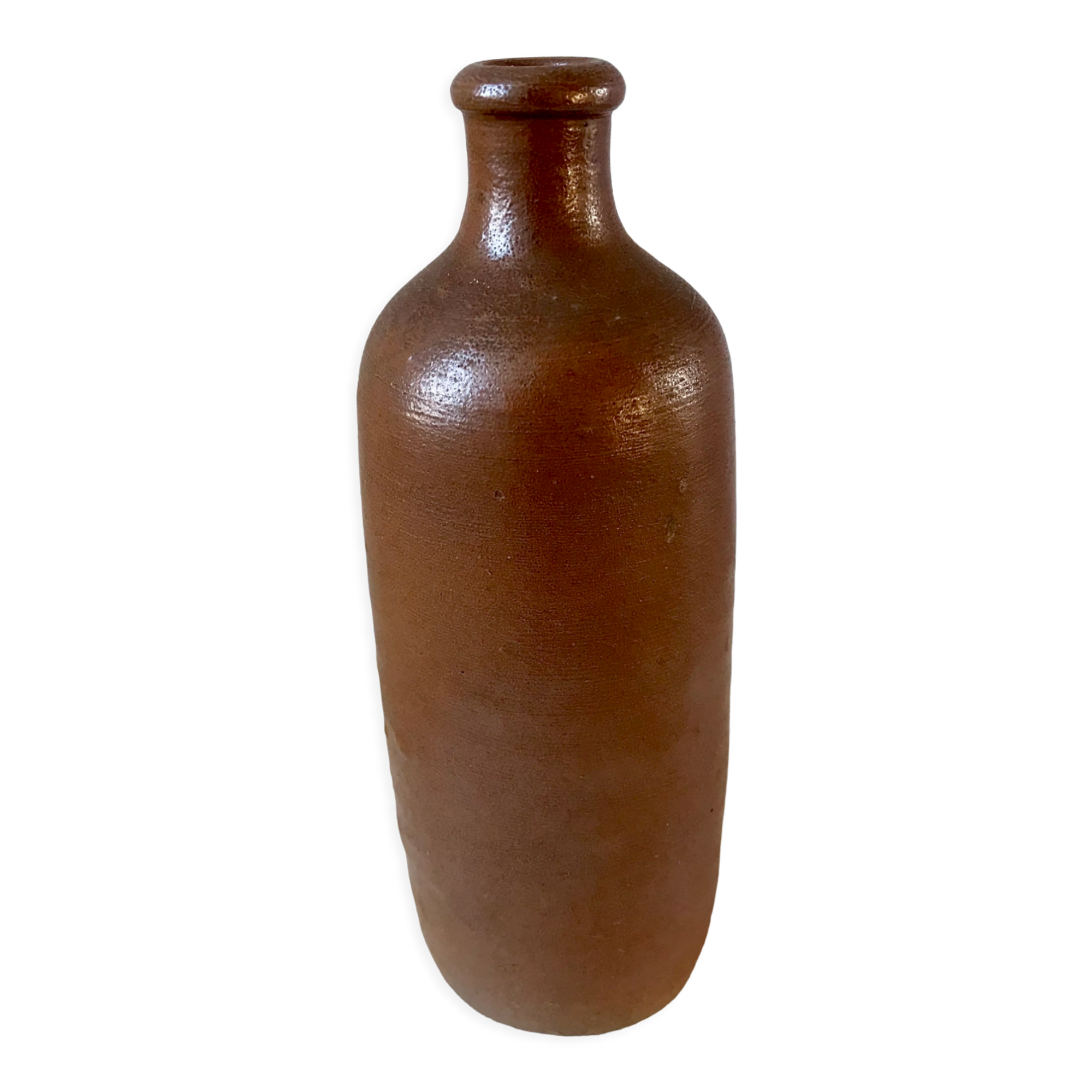 Stoneware bottle handmade early twentieth century