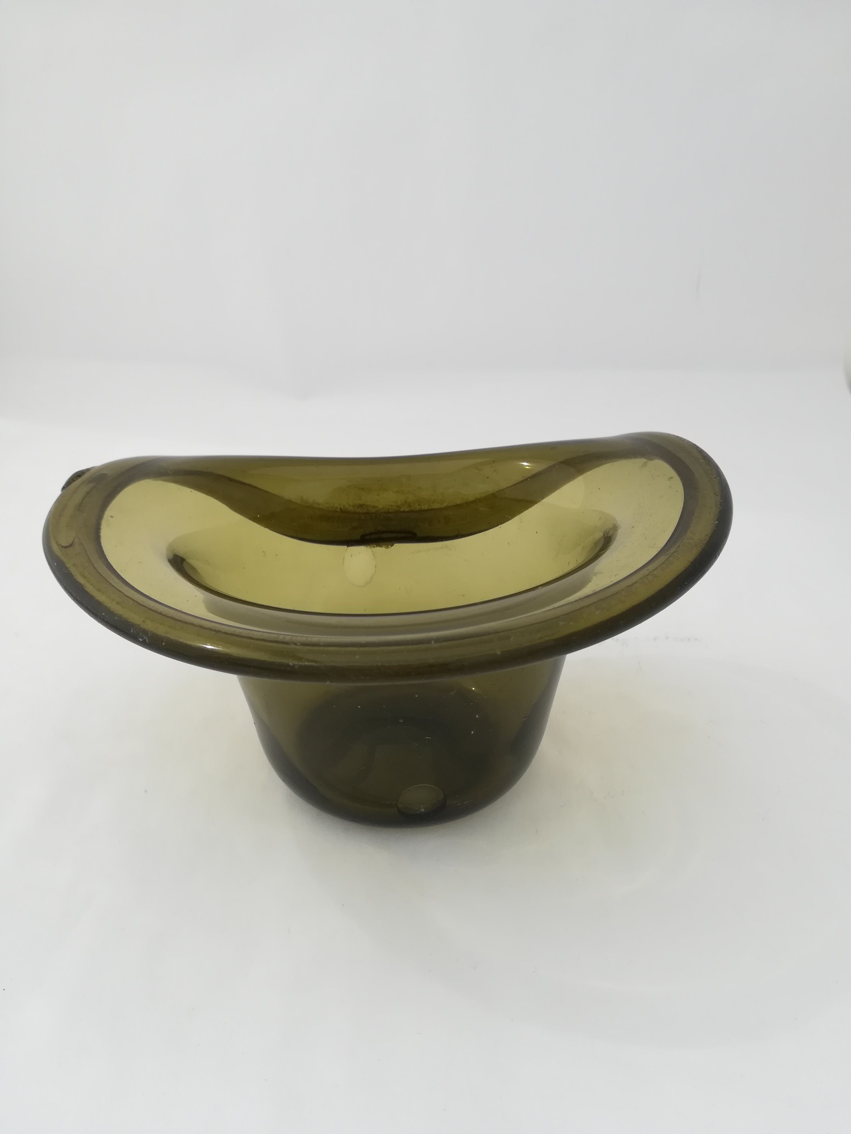 Empty blown glass pocket