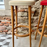 Pair of tapered leg bar stools