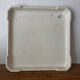 Vintage old trivet Badonviller blue graphic pattern
