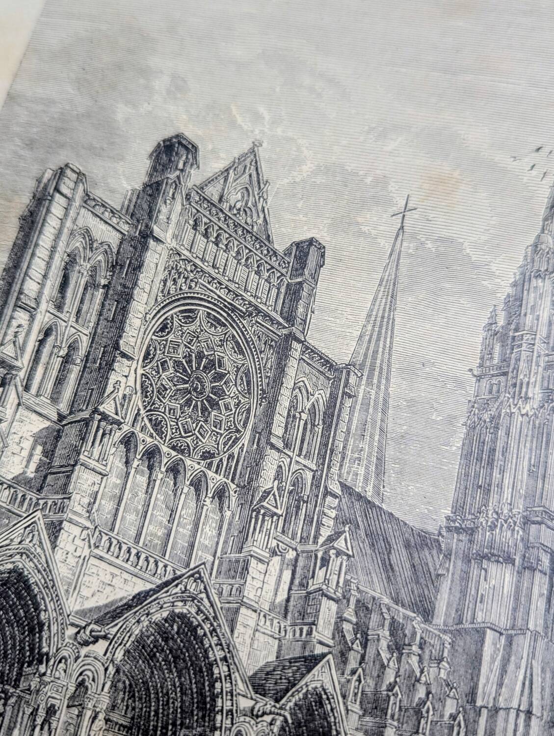 Notre-Dame de Chartres, an original printed in 1895.