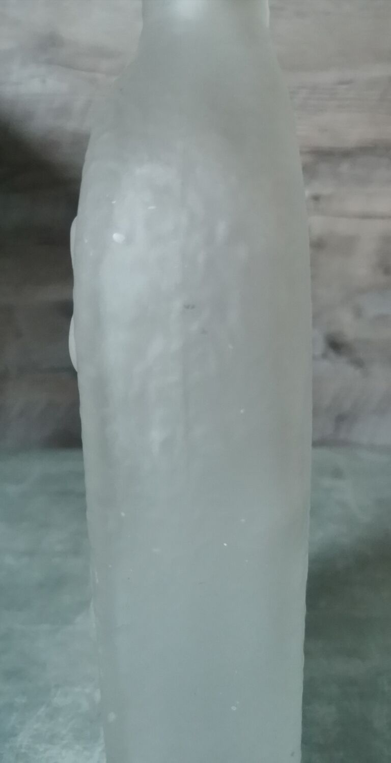 Pressed glass bottle Wayne Husted Stelvia