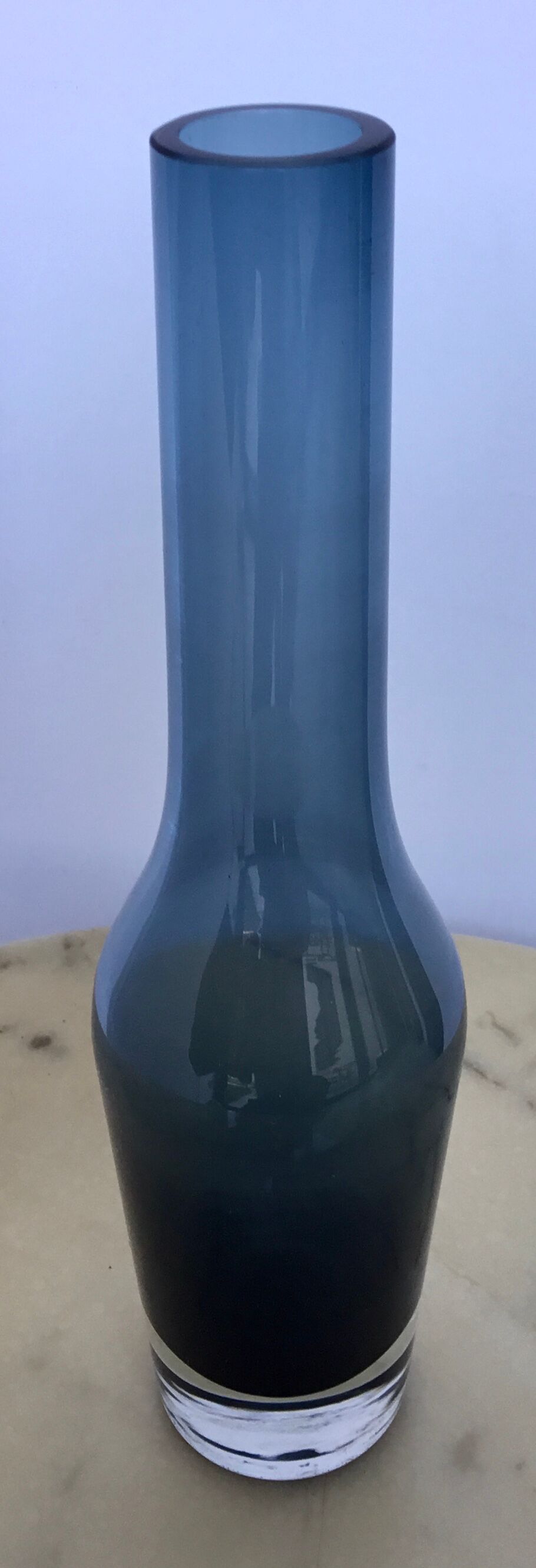 Murano vase in blue glass - design 1960