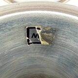 Lampe globe oculaire orange vintage des années 1970 en chrome – Design Space Age