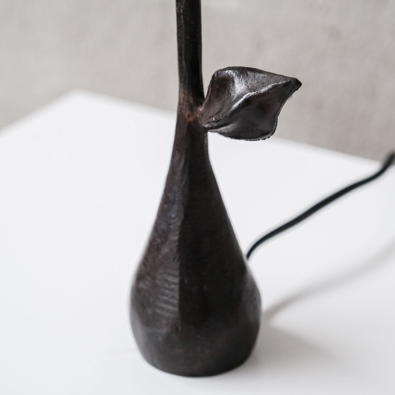 Iron mid-century french table lamp