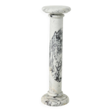 White Carrara Marble Column Italy 1970s