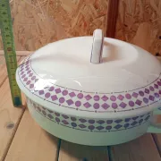 Vegetable dish Moulin des Loups Orchies purple decor