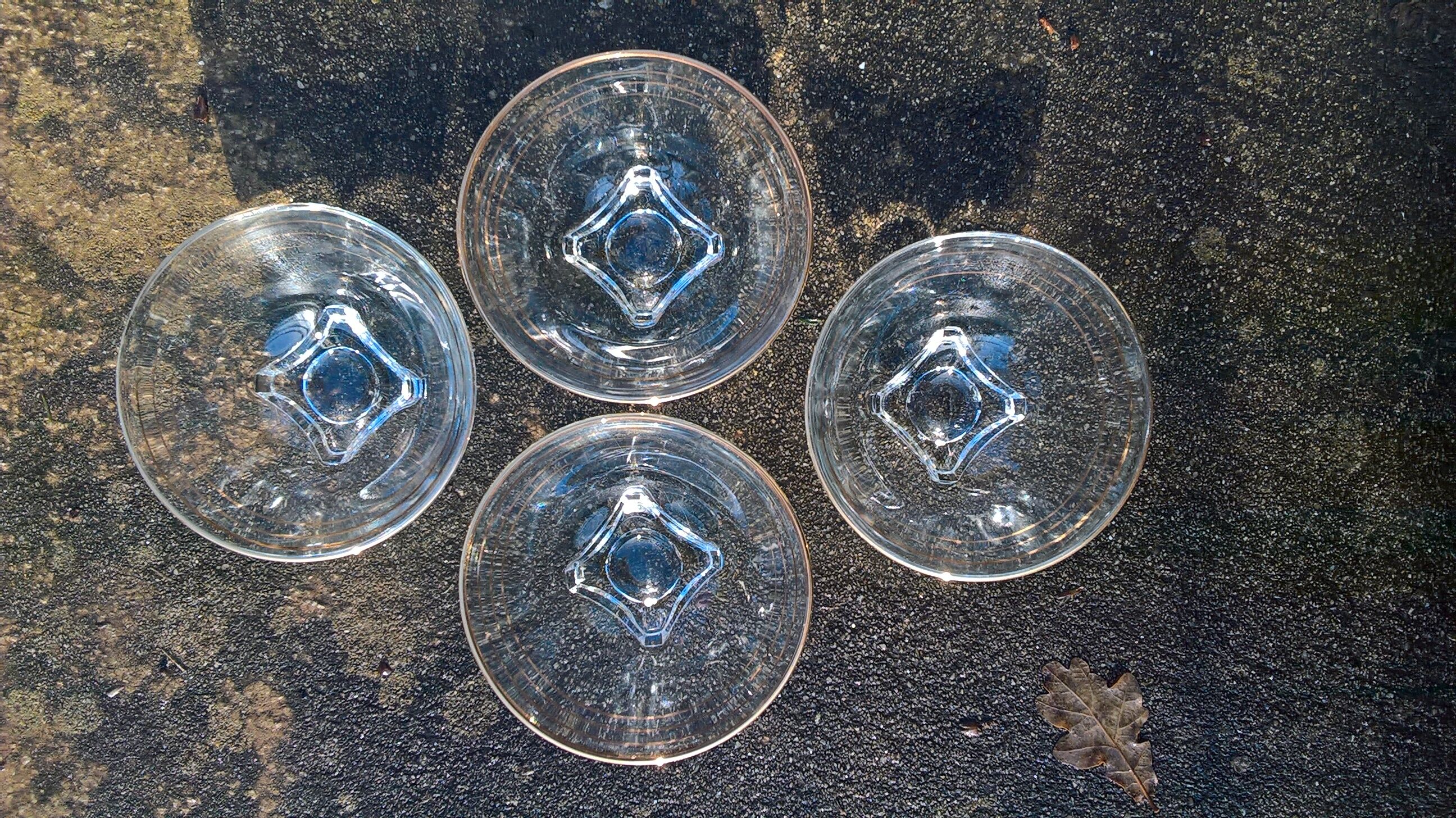Lot of 4 glass cups