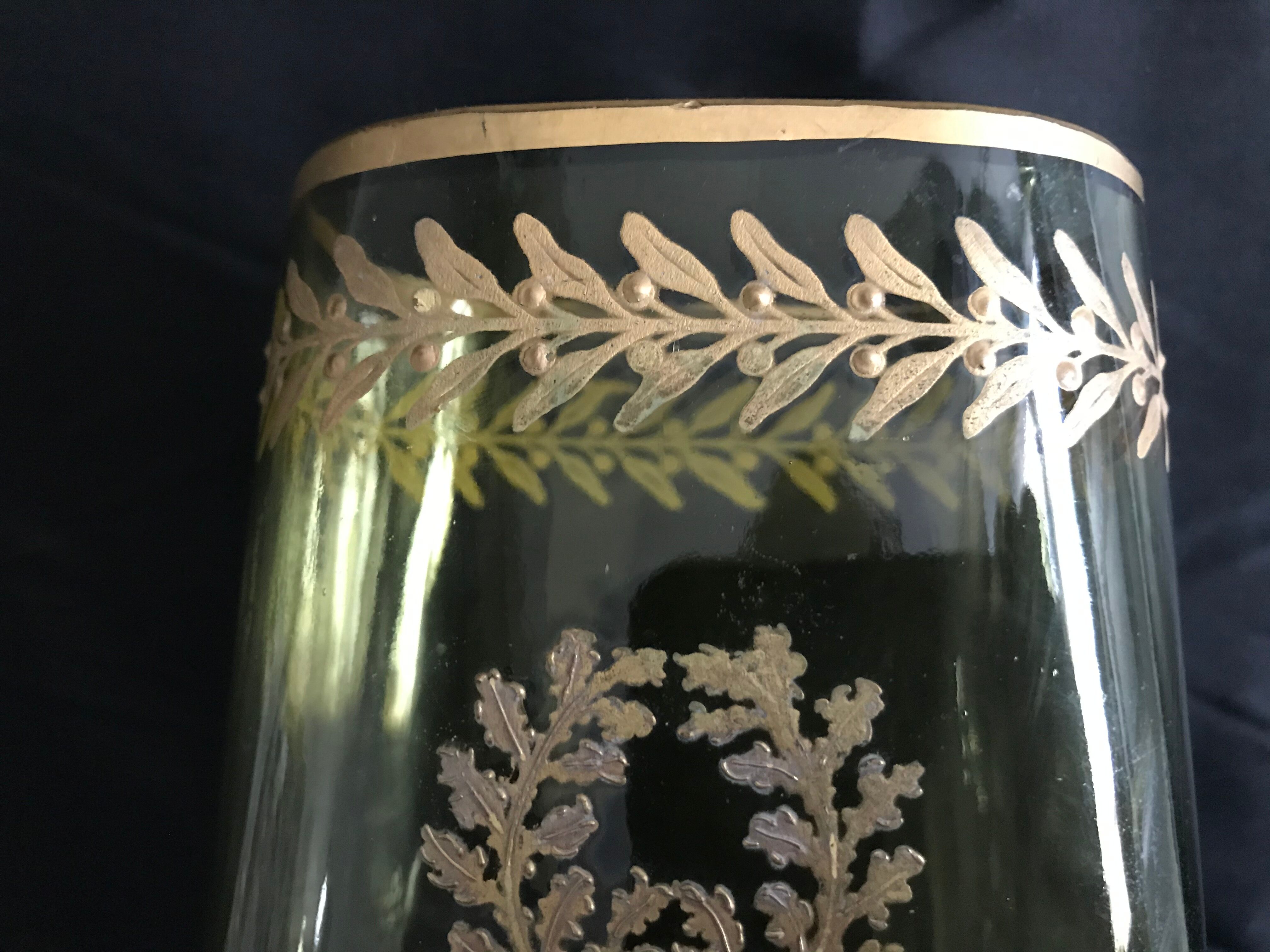 Glassworks of La Plaine Saint Denis vase François Theodore Legras (1839-1916)