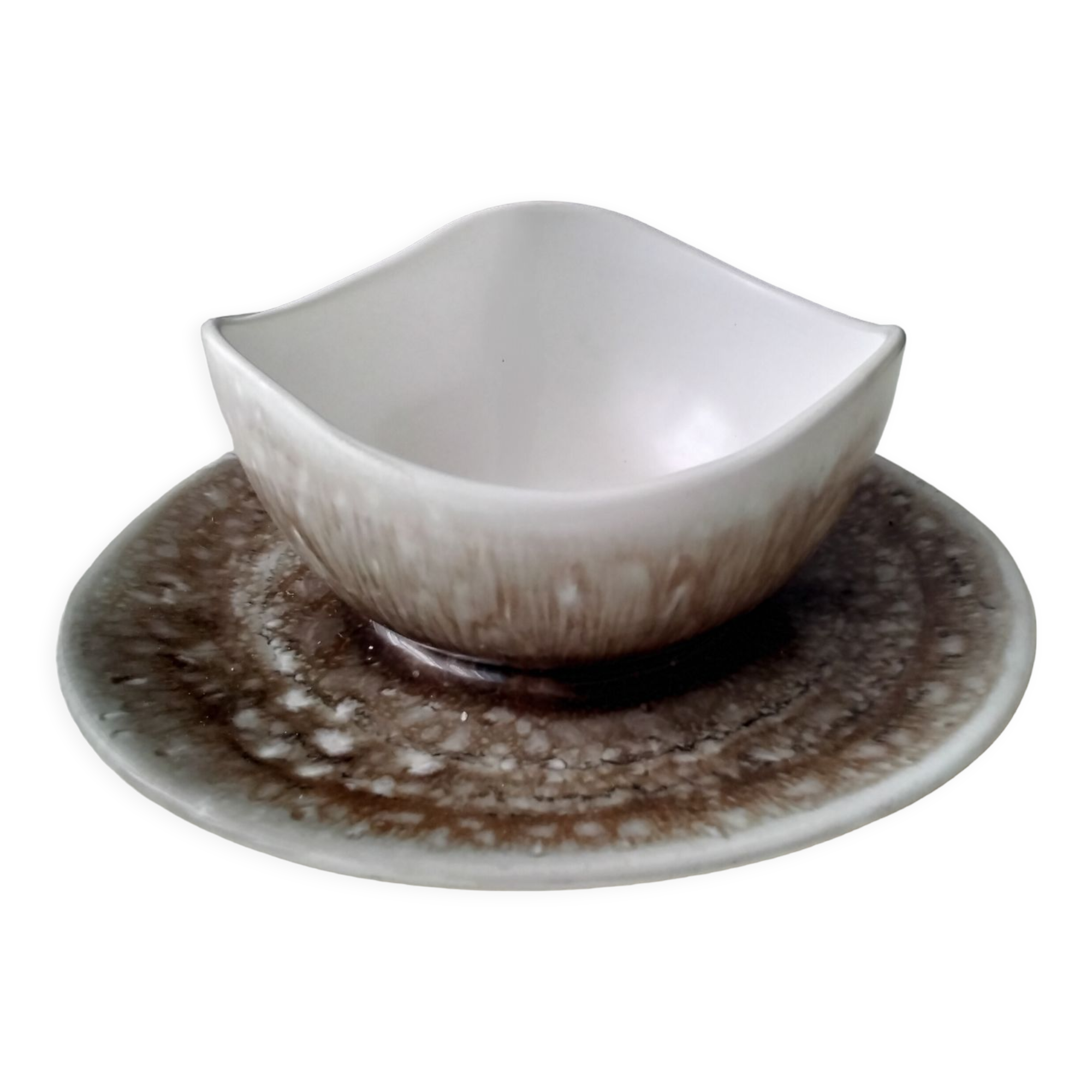 Niderviller ceramic gravy boat Ecume model