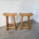 Scandinavian pine stools with Japanese inspiration.