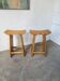 Tabourets scandinaves en pin d’inspiration japonaise