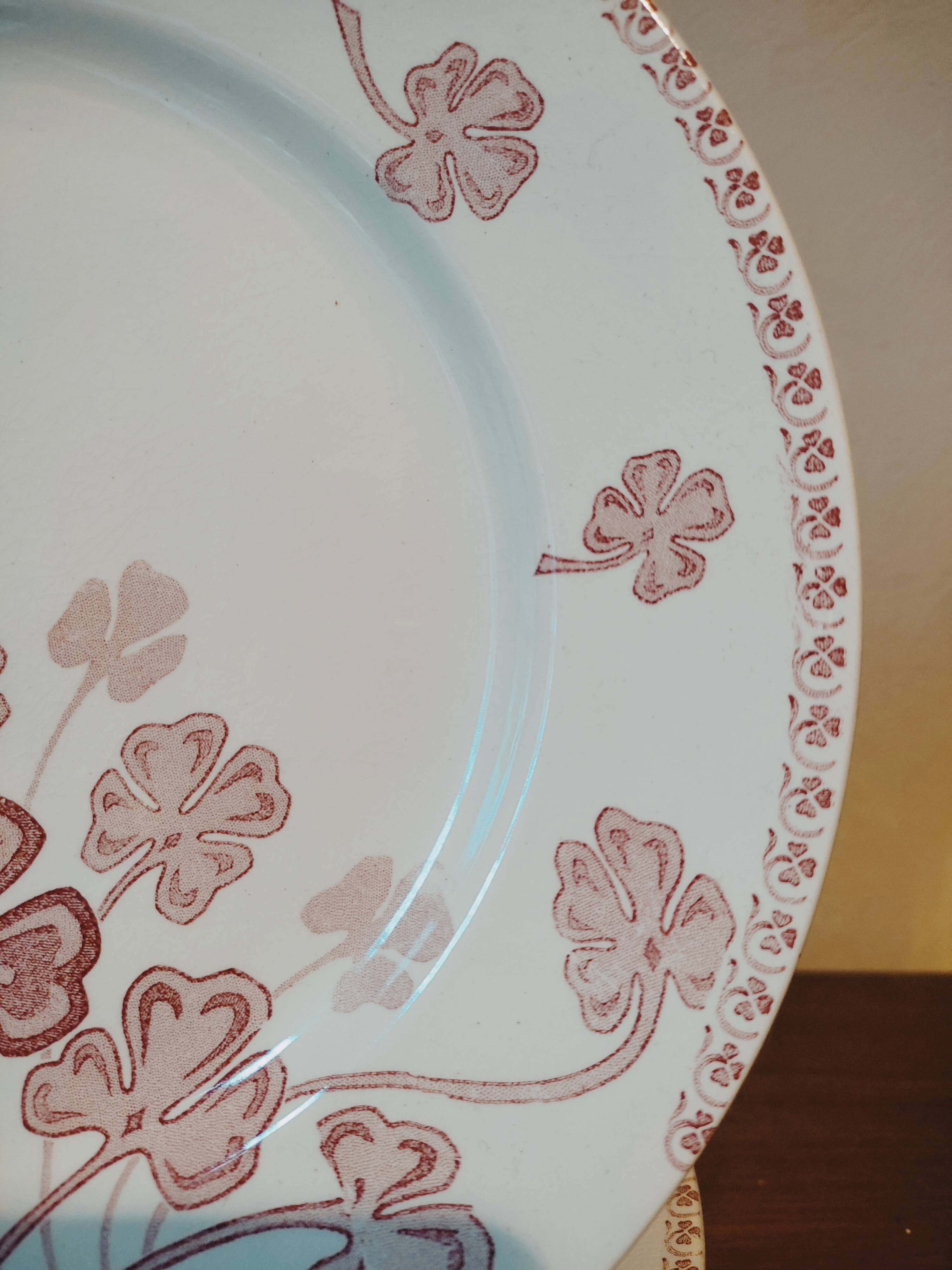 6 plates in earthenware iron by Lunéville
