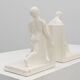Pair Ceramic bookends by Godofridus Boonekamp for Plateelbakkerij Schoonhov