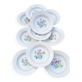 Assiettes creuses Fabiola de Digoin Sarreguemines