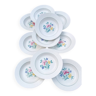Fabiola deep plates from Digoin Sarreguemines