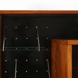 Rare A-geometrically Italian Mid-century cabinet in rosewood, 1960s