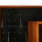 Rare A-geometrically Italian Mid-century cabinet in rosewood, 1960s