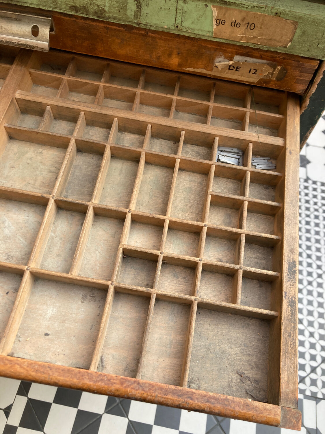 Meuble imprimerie ancien