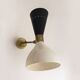 Pair of Italian design wall lights from the 1950s.