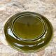 Lot plat + 4 anciennes assiettes asperges gien céramique verte vintage
