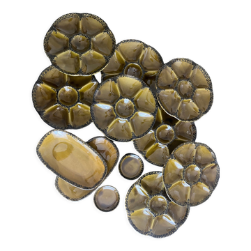 Gien earthenware oyster service