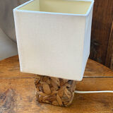 Lamp, natural weaving in water hyacinth fibre.