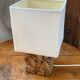 Lamp, natural weaving in water hyacinth fibre.