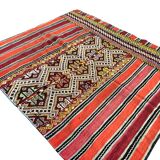 Neutral Orange Turkish Wool Kilim