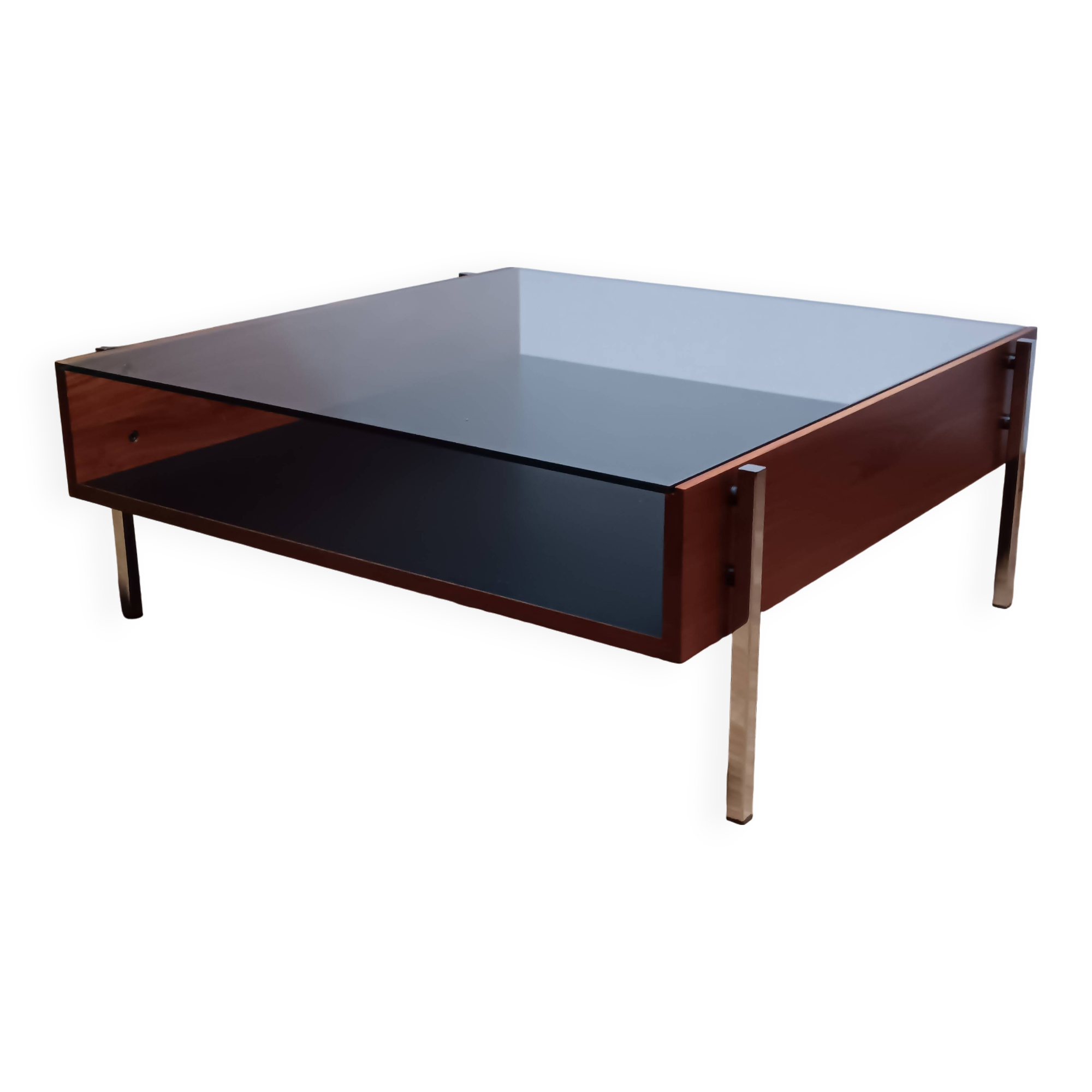 Wood and glass coffee table, Robin Day for Habitat